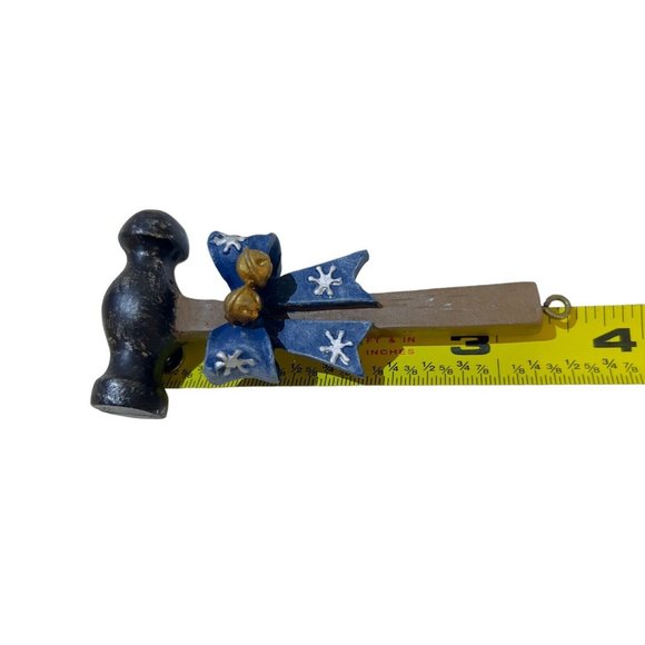 VTG Christmas Tree Mini Tools Ornaments 6 pc set Hammer Screwdriver Drill Wrench - Picture 9 of 9